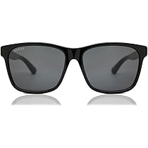 Amazon.com: Gucci GG0746SA Black/Grey One Size : Clothing, Shoes